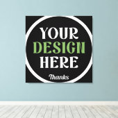 aangepast, uniek, strak & minimalistisch hershey®' canvas afdruk (Insitu (Houten vloer))