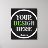 aangepast, uniek, strak & minimalistisch hershey®' canvas afdruk (Voorkant)