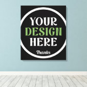 aangepast, uniek, strak & minimalistisch hershey®' canvas afdruk (Insitu (Houten vloer))