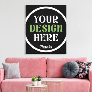 aangepast, uniek, strak & minimalistisch hershey®' canvas afdruk