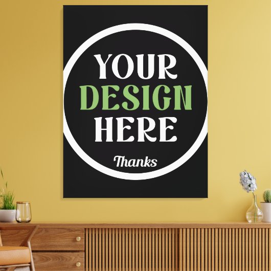 aangepast, uniek, strak & minimalistisch hershey®' canvas afdruk (Insitu (Woonkamer))