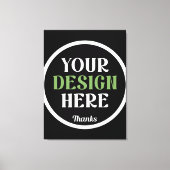 aangepast, uniek, strak & minimalistisch hershey®' canvas afdruk (Voorkant)