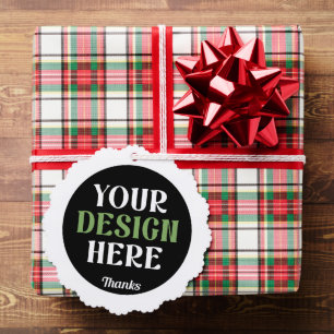 aangepast, uniek, strak & minimalistisch hershey®' ornament kaart
