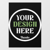 aangepast, uniek, strak & minimalistisch hershey®' raamsticker (Vel)