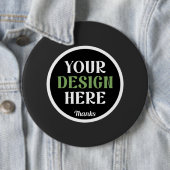 aangepast, uniek, strak & minimalistisch hershey®' ronde button 6,0 cm (In situ)