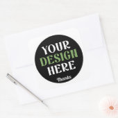 aangepast, uniek, strak & minimalistisch hershey®' vierkante sticker (Envelop)