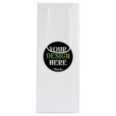 aangepast, uniek, strak & minimalistisch hershey®' wijn cadeautas (Voorkant)