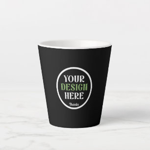 aangepast, uniek, strak & minimalistisch latte mok