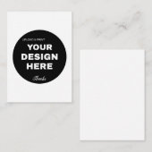 aangepast, uniek, strak & minimalistisch notitiekaartje (Voorkant / Achterkant)