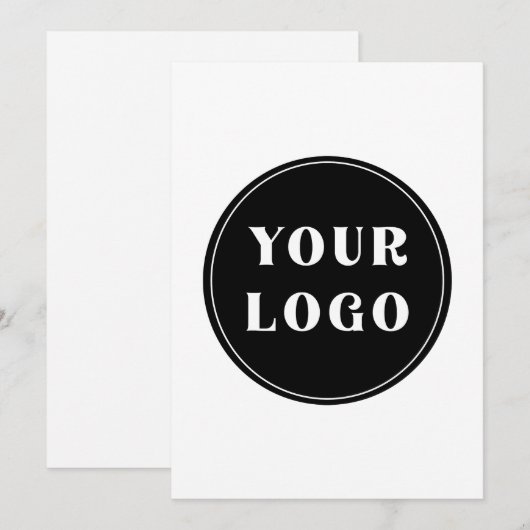 aangepast, uniek, strak & minimalistisch programmakaart (Voorkant / Achterkant)