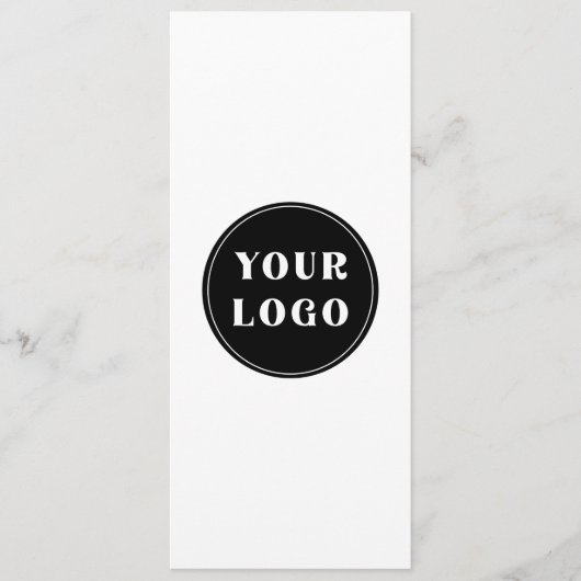 aangepast, uniek, strak & minimalistisch programmakaart (Voorkant)