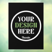 aangepast, uniek, strak & minimalistisch raamsticker (Vel 3)