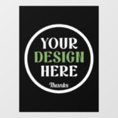 aangepast, uniek, strak & minimalistisch raamsticker (Vel)