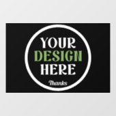 aangepast, uniek, strak & minimalistisch raamsticker (Vel)