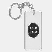 aangepast, uniek, strak & minimalistisch sleutelhanger (Voorkant Links)