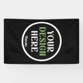 aangepast, uniek, strak & minimalistisch spandoek (Horizontaal)