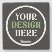 aangepast, uniek, strak & minimalistisch stenen onderzetter (Voorkant)