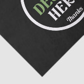 aangepast, uniek, strak & minimalistisch tissuepapier (Detail)