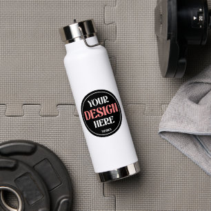 aangepast, uniek, strak & minimalistisch waterfles