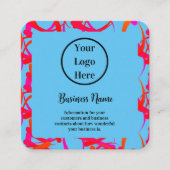 Aangepast Unieke Moderne Abstract Vierkante Visitekaartje (Voorkant)