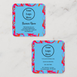 Aangepast Unieke Moderne Abstract Vierkante Visitekaartje