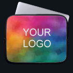 Aangepast Upload hier uw Logo Voeg tekst Sjabloon  Laptop Sleeve<br><div class="desc">Custom Upload hier uw Logo Voeg tekst Sjabloon Modern Elegant Simple Laptop Sleeve.</div>