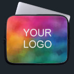 Aangepast Upload hier uw Logo Voeg tekst Sjabloon  Laptop Sleeve<br><div class="desc">Custom Upload hier uw Logo Voeg tekst Sjabloon Modern Elegant Simple Laptop Sleeve.</div>