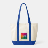 Aangepast uploaden Voeg het Malplaatje van de Foto Tote Bag (Achterkant)
