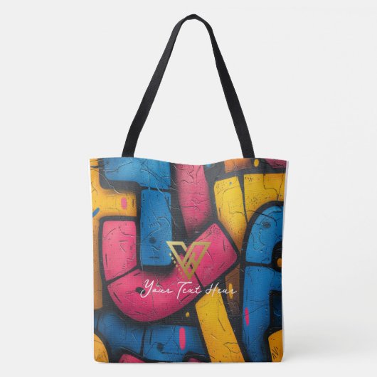 Aangepast: Urban Graffiti gepersonaliseerd Tas (Achterkant)