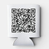 Aangepast URL-vierkant van aangepaste QR-code Blikjeskoeler (Achterkant)