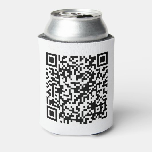 Aangepast URL-vierkant van aangepaste QR-code Blikjeskoeler (Blikje Achterkant)