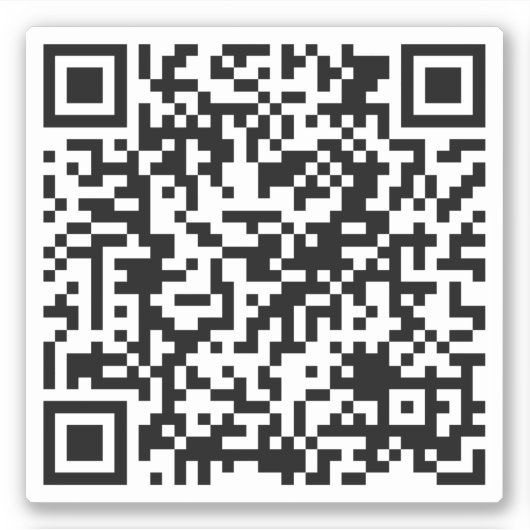Aangepast URL-vierkant van aangepaste QR-code Sticker (Voorkant)