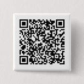 Aangepast URL-vierkant van aangepaste QR-code Vierkante Button 5,1 Cm (Voorkant)