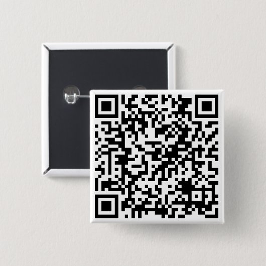 Aangepast URL-vierkant van aangepaste QR-code Vierkante Button 5,1 Cm (Voorkant /achterkant)
