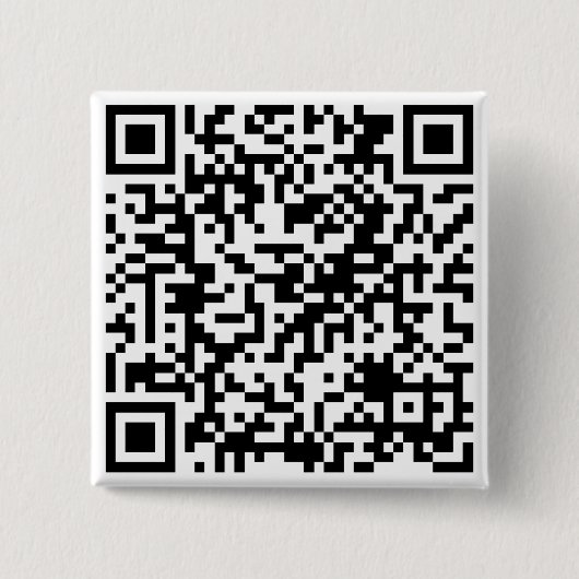 Aangepast URL-vierkant van aangepaste QR-code Vierkante Button 5,1 Cm (Voorkant)