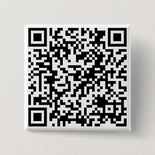 Aangepast URL-vierkant van aangepaste QR-code Vierkante Button 5,1 Cm