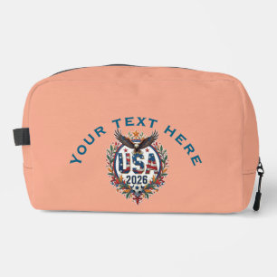 Aangepast USA National Soccer Team Bald Eagle Logo Toilettasje