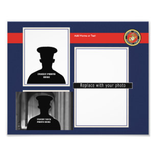 Aangepast USMC-fotocollage Foto Afdruk