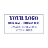 Aangepast uw adres voor Logo: Zelfinkend stempel (Design)