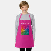 Aangepast uw Afbeelding foto hier roze Voeg tekst  Schort (Gedragen)