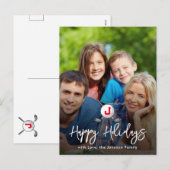 Aangepast uw Afbeelding Golf Holiday Design Feestdagenkaart (Voorkant / Achterkant)