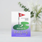 Aangepast uw Afbeelding Golf Holiday Design Feestdagenkaart (Staand voorkant)