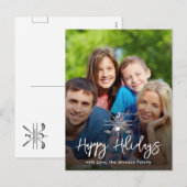 Aangepast uw Afbeelding Golf Holiday Design Feestdagenkaart (Voorkant / Achterkant)