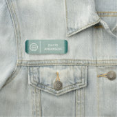 Aangepast uw bedrijf Logo Basic Medewerker Persone Naamplaatje (In situ)