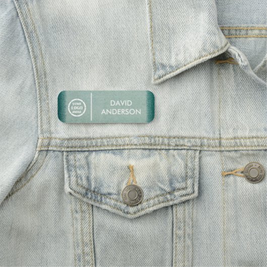 Aangepast uw bedrijf Logo Basic Medewerker Persone Naamplaatje (In situ)