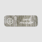 Aangepast uw bedrijf Logo Basic Medewerker Persone Naamplaatje (Voorkant)