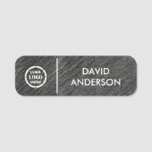 Aangepast uw bedrijf Logo Basic Medewerker Persone Naamplaatje (Voorkant)