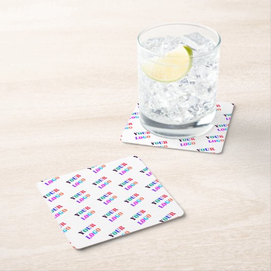 Aangepast uw bedrijf Logo Business Paper Onderzett Kartonnen Onderzetters (Insitu)