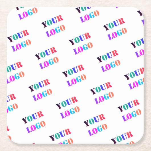 Aangepast uw bedrijf Logo Business Paper Onderzett Kartonnen Onderzetters (Voorkant)