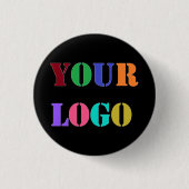 Aangepast Uw Bedrijf Logo Button Kies Kleur (Voorkant)